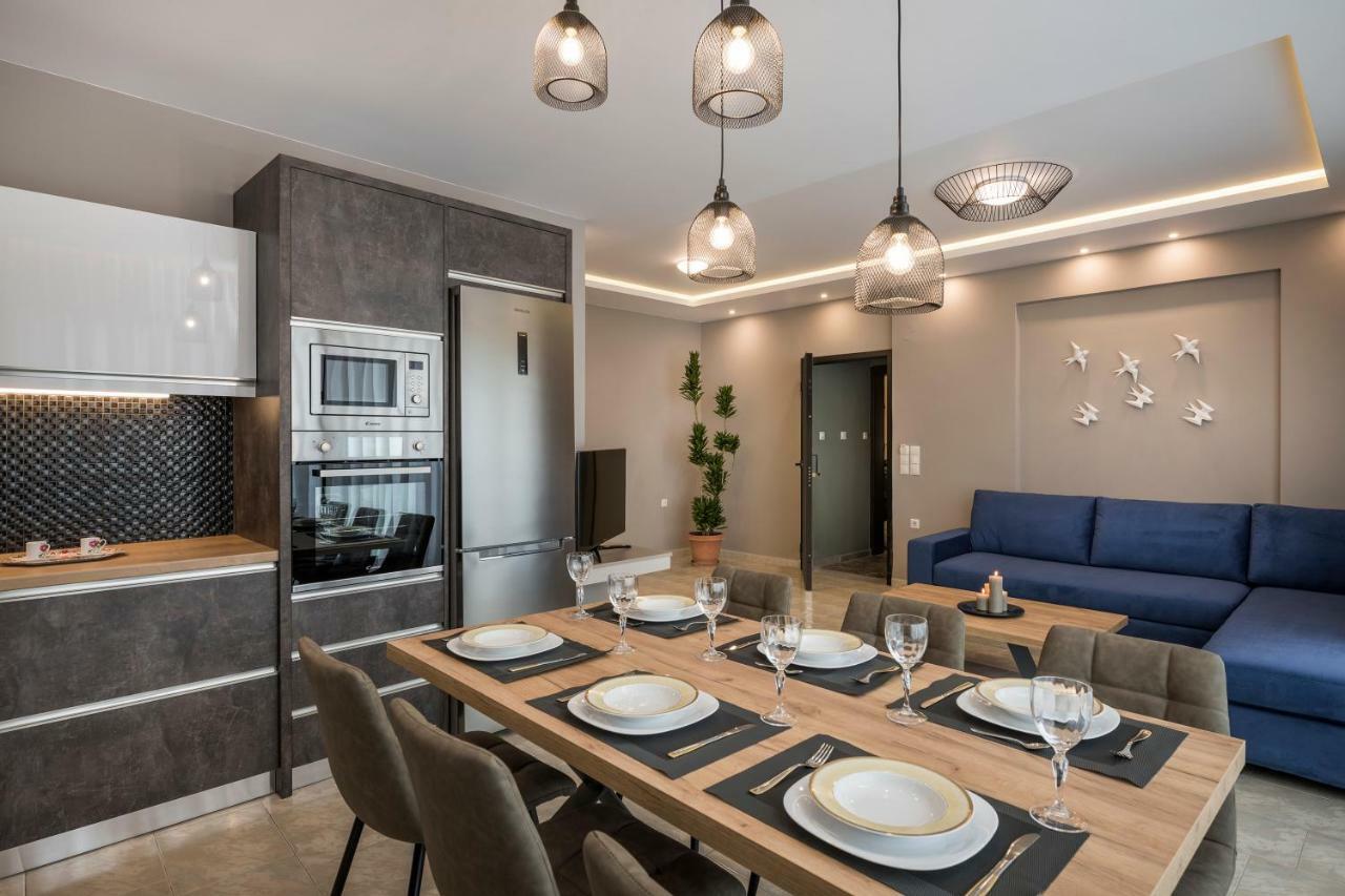 Mirma Luxury Apartment Hriszí Aktí Haniá Kültér fotó