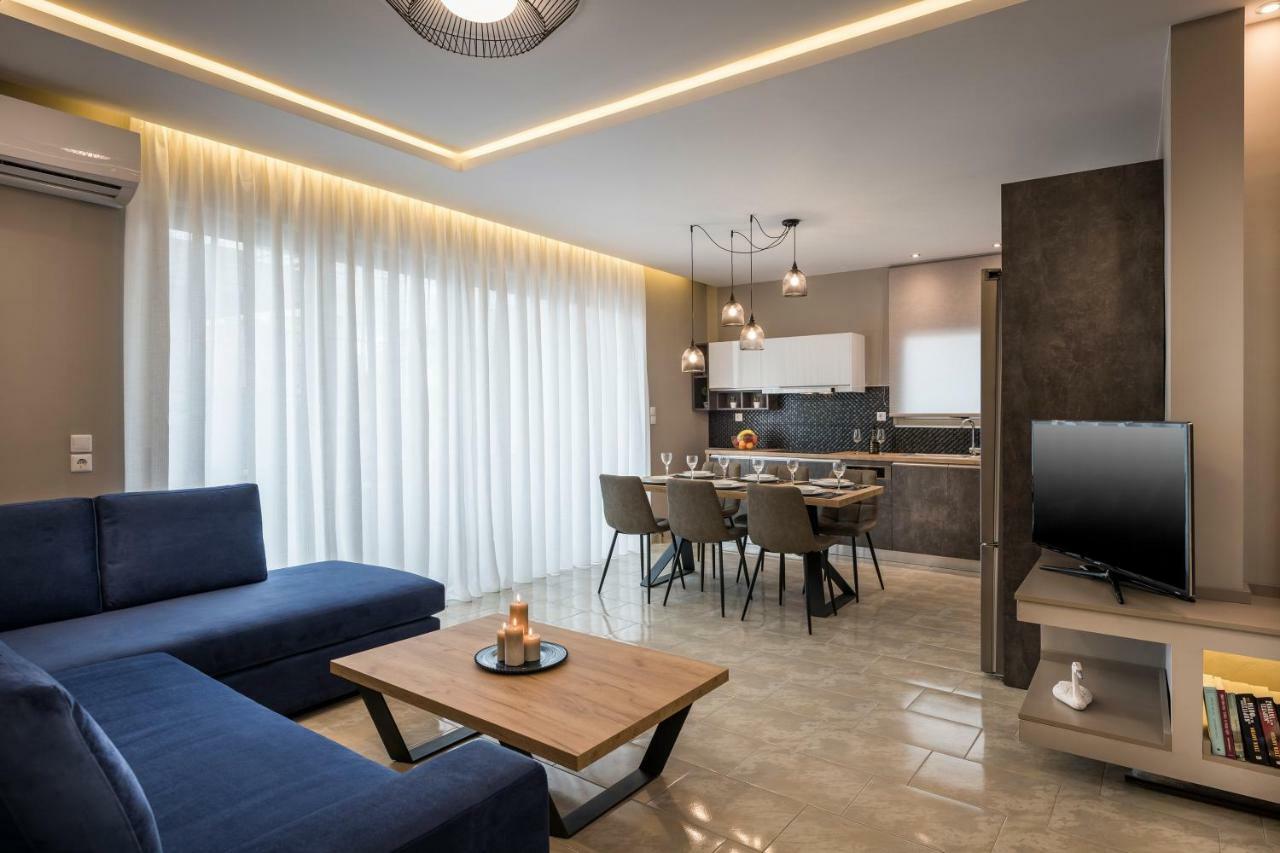 Mirma Luxury Apartment Hriszí Aktí Haniá Kültér fotó