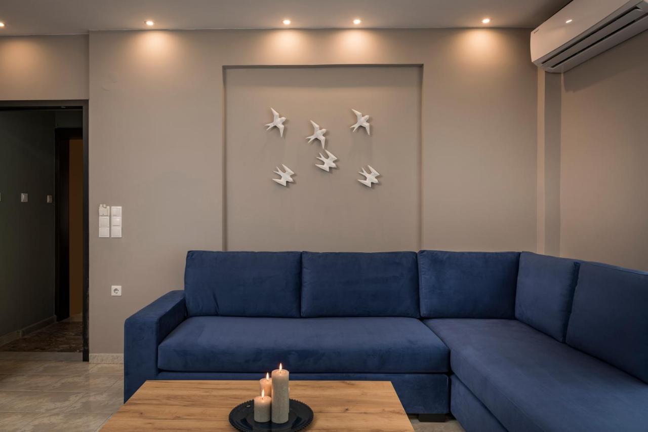 Mirma Luxury Apartment Hriszí Aktí Haniá Kültér fotó