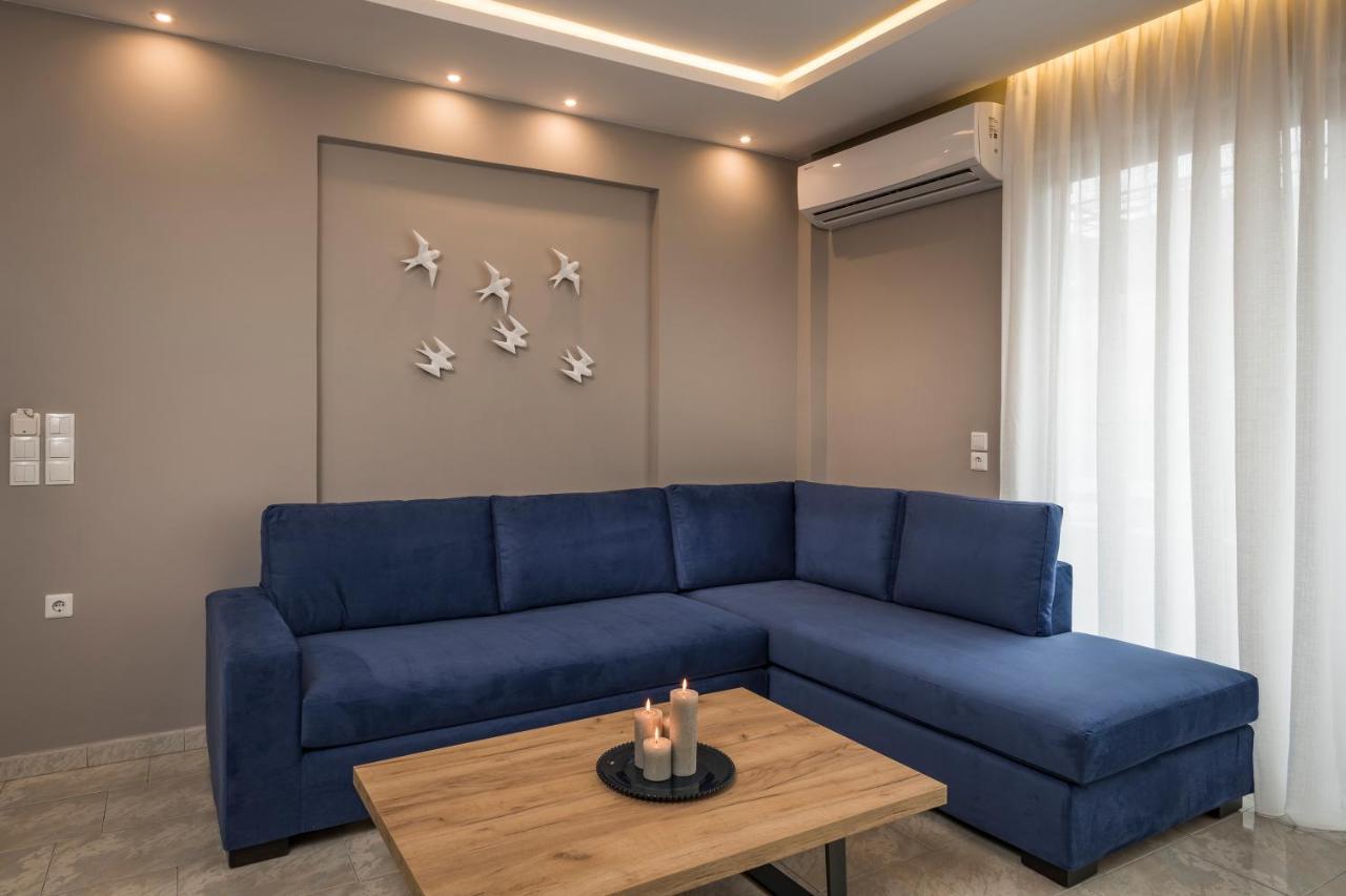 Mirma Luxury Apartment Hriszí Aktí Haniá Kültér fotó